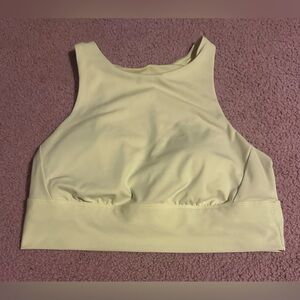 All in Motion Women's Yellow Green Sports Bra padding included Size Large